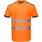 Portwest T181 oranssi/sininen Hi-Vis t-paita