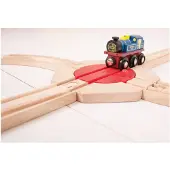 Bigjigs Wooden Rails - 4-direction Turntable