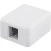 Deltaco – Keystone-pintarasia, 1 portti, valkoinen (VR-222)