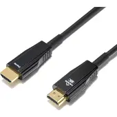 Deltaco 2.1 HDMI Ultra High Speed AOC -näyttökaapeli, 15m, musta