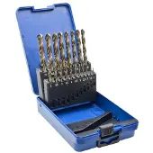 ECEF Metalliporanteräsarja 571119RP; 1-10 mm; 19 kpl.