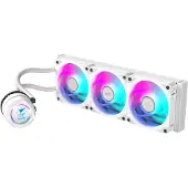 Gigabyte AORUS WATERFORCE II 360 ICE AIO Liquid CPU Cooler - 3x120mm ARGB Fans, slide-in interlocking mechanism, DAISY-CHAIN, Intel LGA 1851 and AMD AM5 Compatible (GP-AORUS WATERFORCE II 360I)