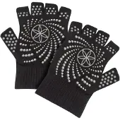 Gaiam Grippy Joogakäsineet - Musta/harmaa