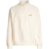 Carhartt WIP Half Zip American Script Half-Zip Neulepaita natural Koko M