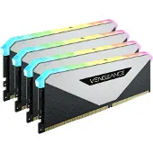 Corsair 32GB (4 x 8GB) Vengeance RGB RT, DDR4 3200MHz, CL16, 1.35V, musta/valkoinen