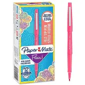 Paper Mate Flair felt tip pen M Pink 12-Tuck