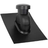 Sabetoflex roof hood 5-45° ø125 black abs