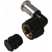 HENCO INDUSTRIES NV taivutettu 90° naaras rautaadapteri 40x5/4