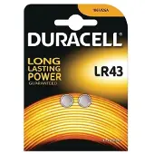 P2r LR43, Kertakäyttöinen akku, SR43, Alkali, 1,5 V, 2 kpl, Nappi/kolikko (052581)