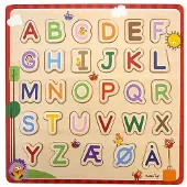 Wacky Wonders - Wooden Puzzle - Abc(Dk) - Multi/patterned - DANISH