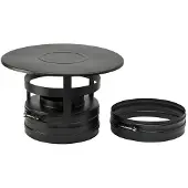 KIERULFF Puu 130/230mm skorstens-hætte - Metalbestos
