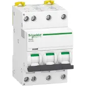Schneider Electric Automatsikring iC40N 3 Pol + Nul D-karakteristik 16A 6/10kA brydeevne Icu Icu