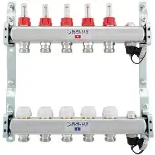 Salus Floor heating manifold 3 slings with flowmeter