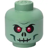 LEGO STORAGE Storage Head (Small) - Green Skeleton - Green - S