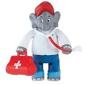 Jazwares Benjamin the Elephant (As A Doctor)