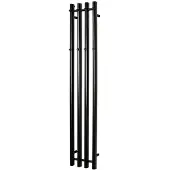 Kriss vega heated towel rail 1420x257 Musta