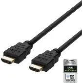Deltaco 2.1 HDMI -näyttökaapeli, 5m, musta
