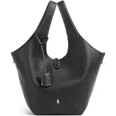 Ralph Lauren Polo Play Leather Tote - Black - ONE SIZE