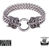 Northern Viking Jewelry Guardian Wolf rannekoru