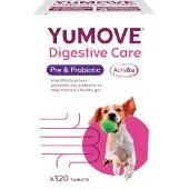 YuMOVE 120 tablettia Digestive Care Pre- & Probiotic täydennysravinto koirille