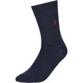 Ralph Lauren Pony Flat-Knit Trouser Socks - Blue - 39-42