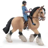 Papo Tinker and her young rider hevonen ja ratsastaja