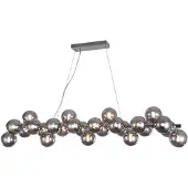 Maytoni Riippuvalaisin lasi Dallas, himmennettävä, Kromi/hopea, Olohuone/ruokailutila, Lasi, Design