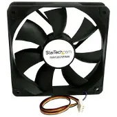 StarTech.com Koteloilmanvaihtoventtiili 120mm - FAN12025PW - Kotelotuuletin - 120mm - musta