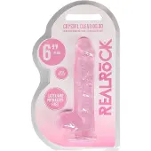 Realrock - realistinen dildo - pinkki läpinäkyvä 15cm
