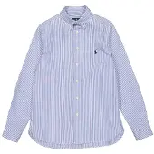 Ralph Lauren Slim Striped Oxford Shirt - Blue - 144-149