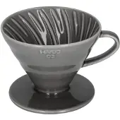 Hario V60 Dripper 02 -keraaminen kahvisuodatin, harmaa