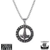 Northern Viking Jewelry Huutava Lohikäärme Thorin Vasara kaulakoru NVJRS108