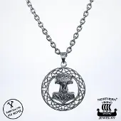 Northern Viking Jewelry Raven Thorin Vasara hopeariipus NVJ-H-RS020