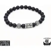 Northern Viking Jewelry Blackstone Knotwork rannekoru NVJRA005