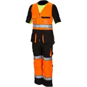 Priha 4041 Lk.1 oranssi/musta huomio riipputasku avohaalari