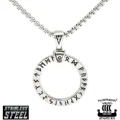 Northern Viking Jewelry Viisauden Pyörä kaulakoru