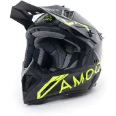 AMOQ Friction MIPS Carbon musta/hivis crossikypärä