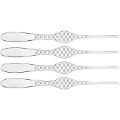 Alessi Colombina Fish -äyriäishaarukka, 4-pakkaus Ruostumaton teräs