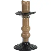 By On Lara kynttilänjalka S 22 cm Beige-musta
