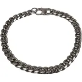 Bosie harmaa satiinihiottu panssariranneketju 6mm SBB-6S-SAT-H, 21,5cm