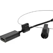 Deltaco – Modulaarinen sovitinrengas, HDMI-USB-C, musta (HDMI-AR11)