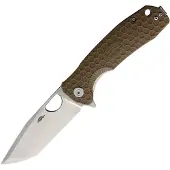 Honey Badger Knives Large Linerlock Tanto Tan