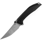 Kansept Knives Baku Linerlock Black Damascus