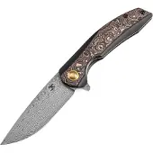 Kansept Knives Accipiter Damascus Titanium +