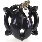 Cocklock Chastity Cage Nub Soft Black 6x2 cm