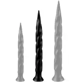 Darksil Long Tail Dildo Black 40 cm