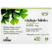 Raw Organic Aboa Medica Ginkgo biloba / neidonhiuspuu 6000mg 30kaps