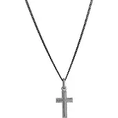 Top Gold hopeinen palloreuna risti tummennettu hopea 4256762500