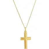 Top Gold hopeinen risti kullattu 5256681500