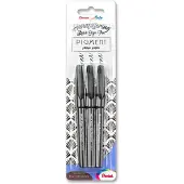 Pentel XSESP15/3 Brush Sign Pen Pigm.